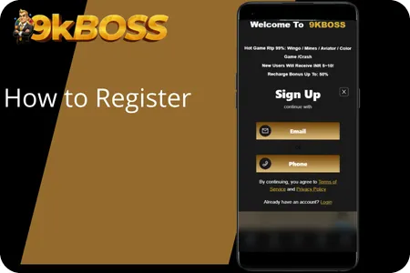 9kboss How to Register